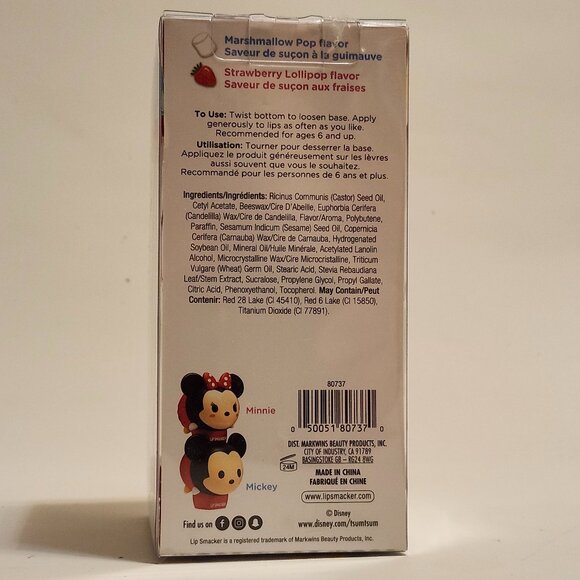 DISNEY TSUM TSUM LIP SMACKER Mickey and Minnie Collect and Stack - Picture 5 of 6